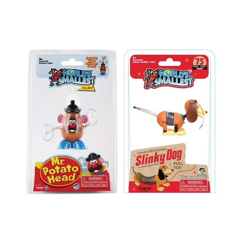 Worlds Smallest Mr Potato Head & Slinky – Assorted
