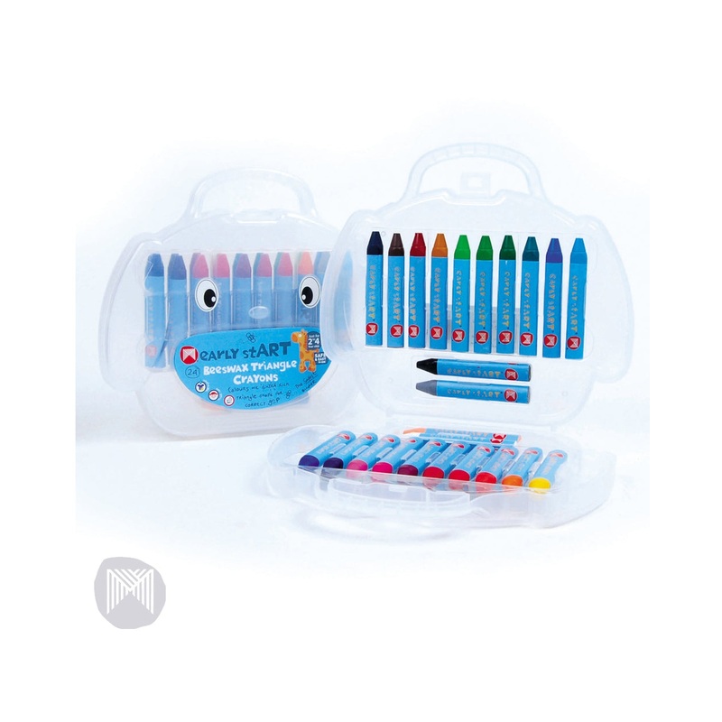 early stART Beeswax Triangle Crayons 24 Pack