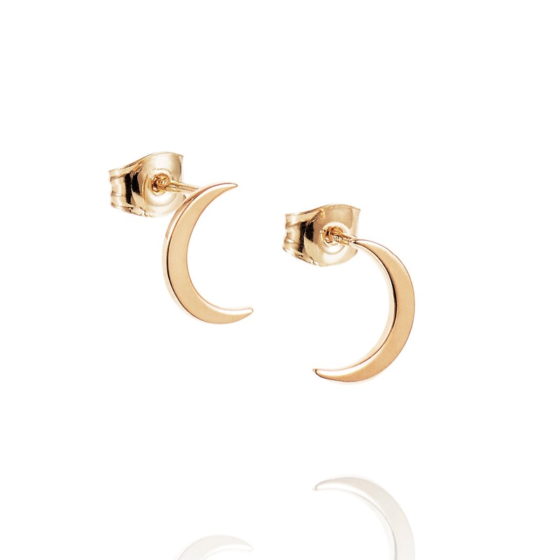 Efva Attling Pencez Moon Earrings Gold