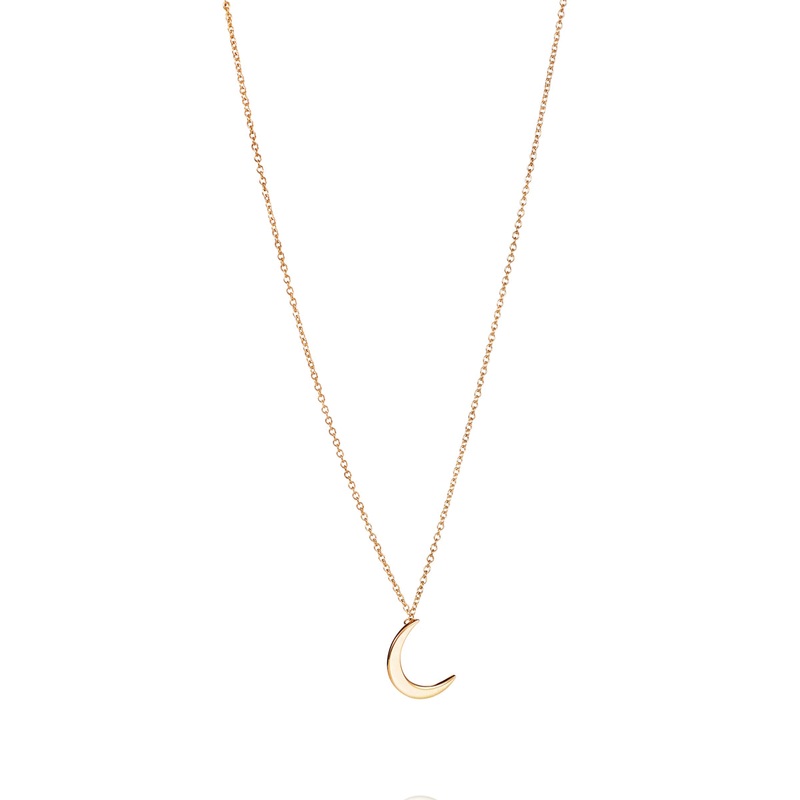 Efva Attling Pencez Moon Necklace Gold