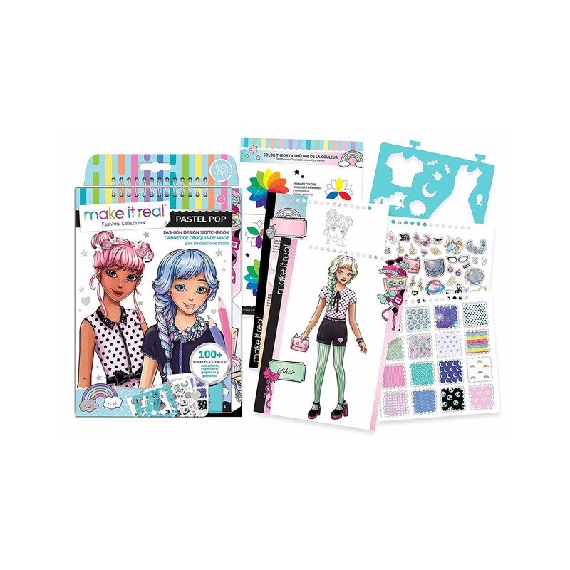 Make It Real Pastal Pop Fashion Design Sketchbook