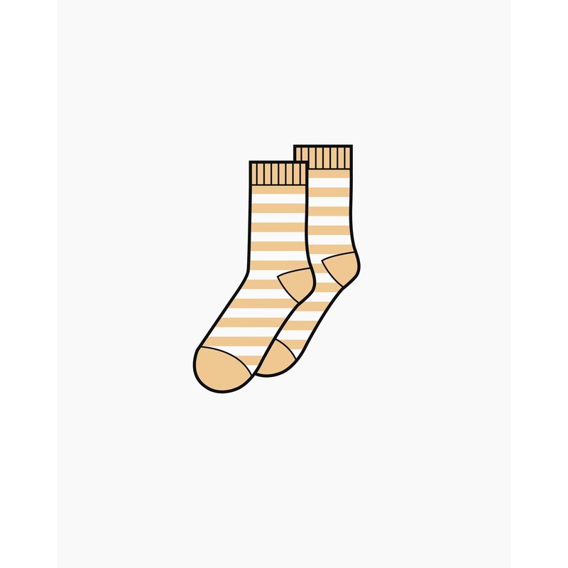 Marimekko Raitsu Socks apricot 37-39