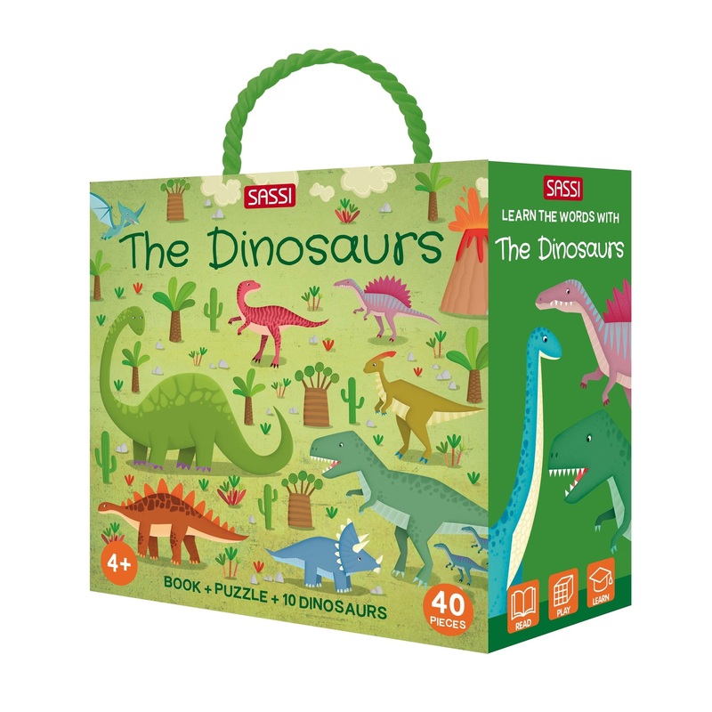 Sassi Learn Dinosaurs 3D Puzzle and Book Set