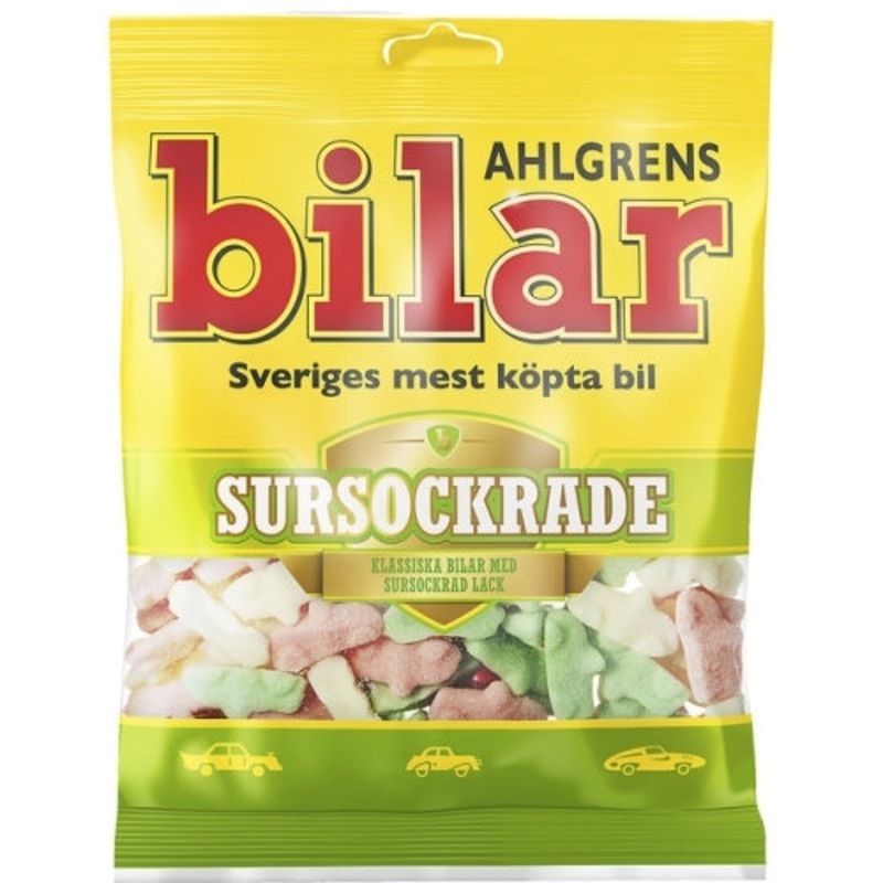 Bilar Jelly Cars Sour 100g