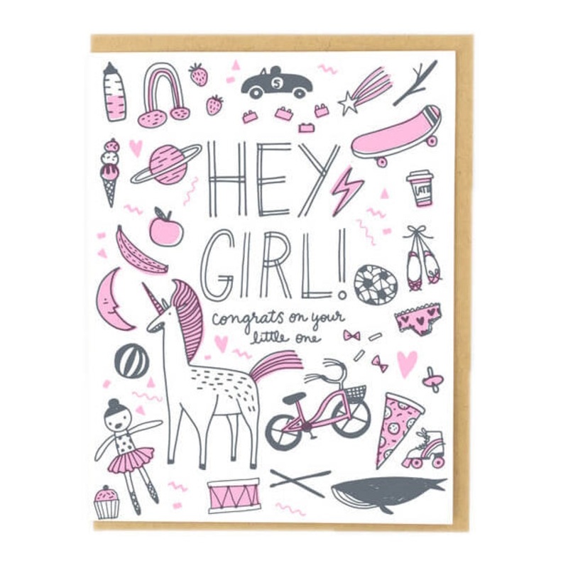 Hey Girl Congrats Card