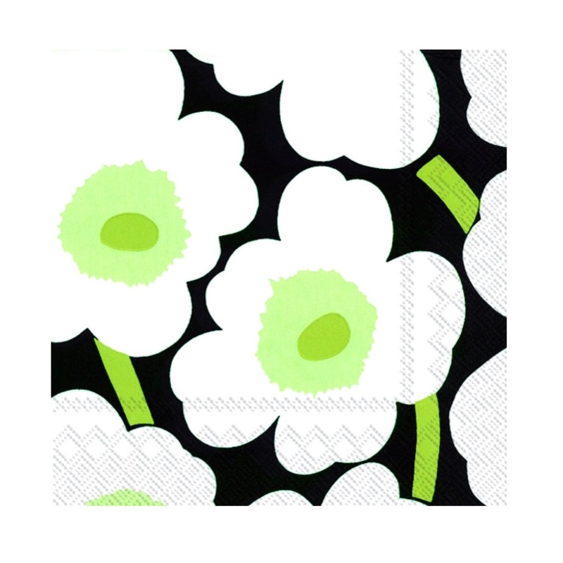 Marimekko Unikko Black Napkin