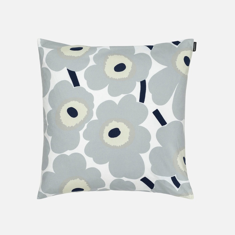 Marimekko Unikko Cotton Cushion Cover Grey
