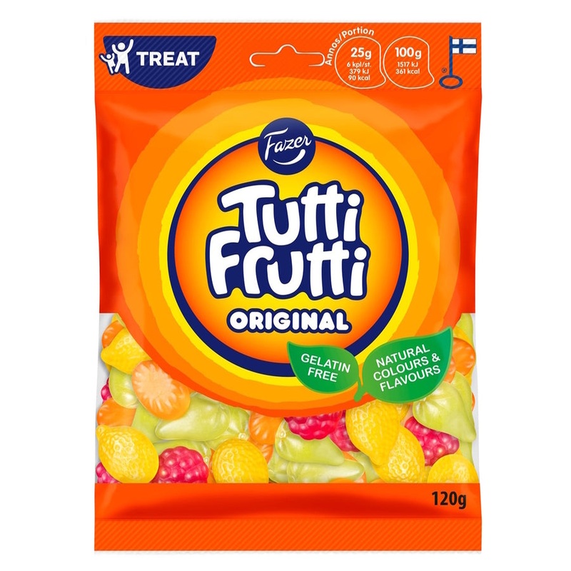 Fazer Tutti Frutti Lollies 120g