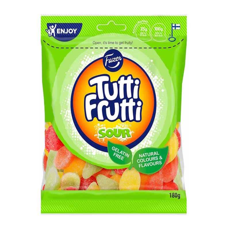 Fazer Tutti Frutti Sour Lollies 120g