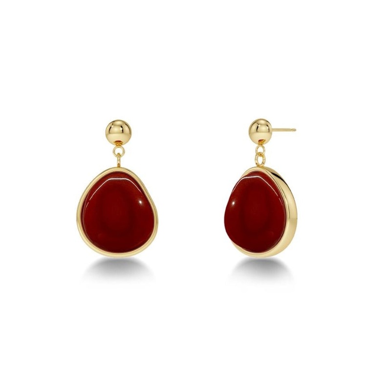 Edblad Agatha Earrings S Red Gold
