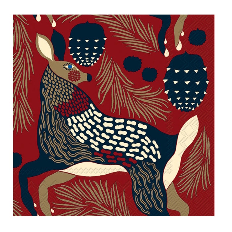 Marimekko Peura Brown Napkin