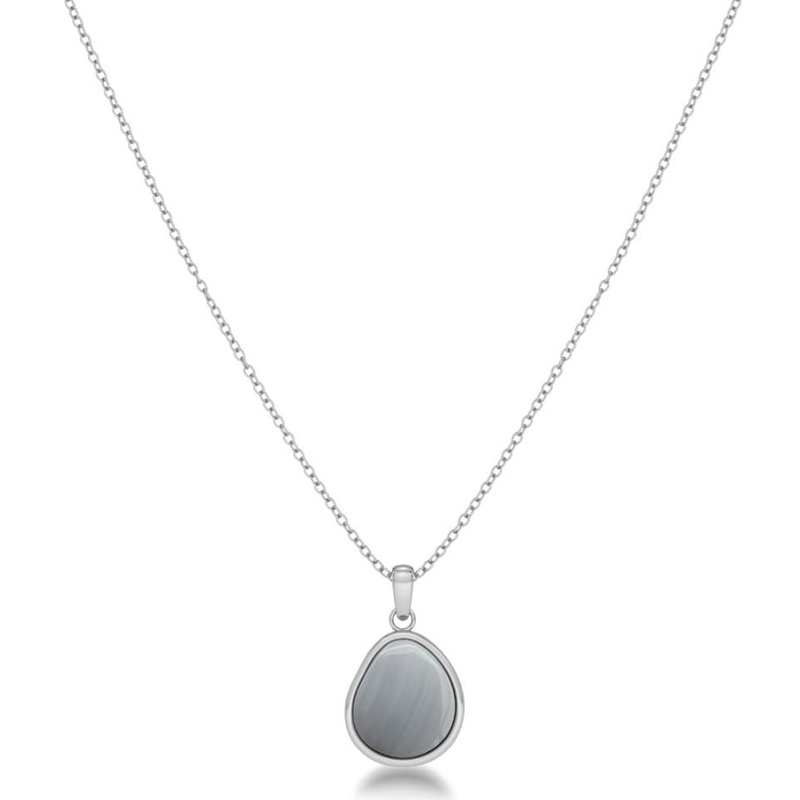 Edblad Agatha Necklace Grey Steel