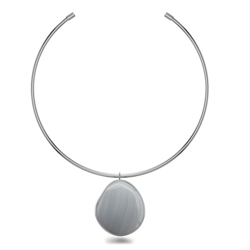 Edblad Agatha Necklace Maxi Grey Steel