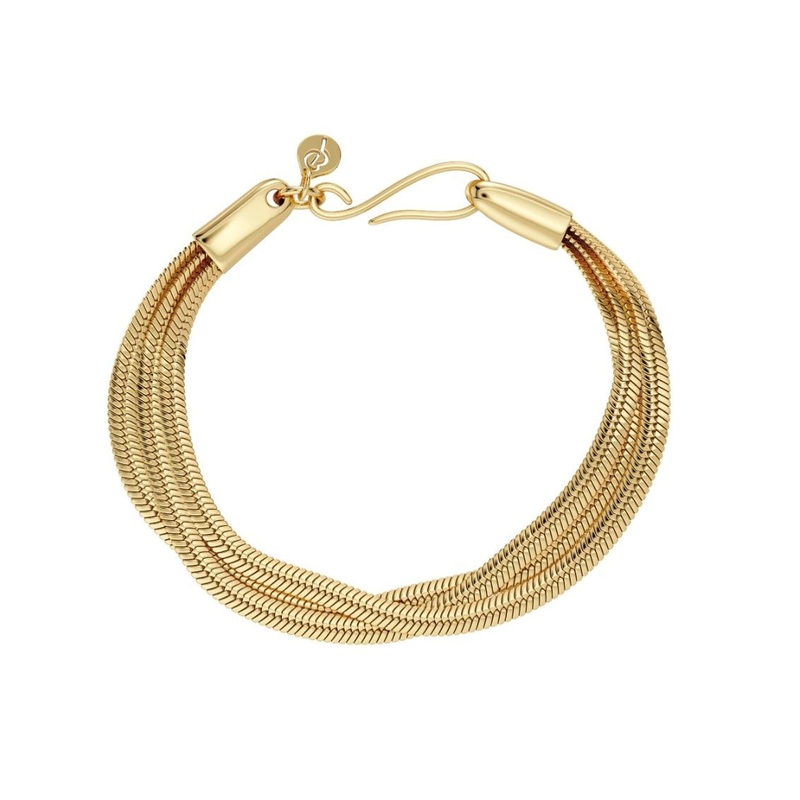 Edblad Herringbone Triple Bracelet Gold S