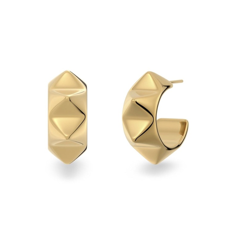 Edblad Peak Rivet Creoles Gold