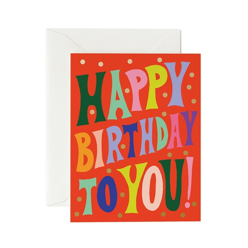 Groovy Birthday Card