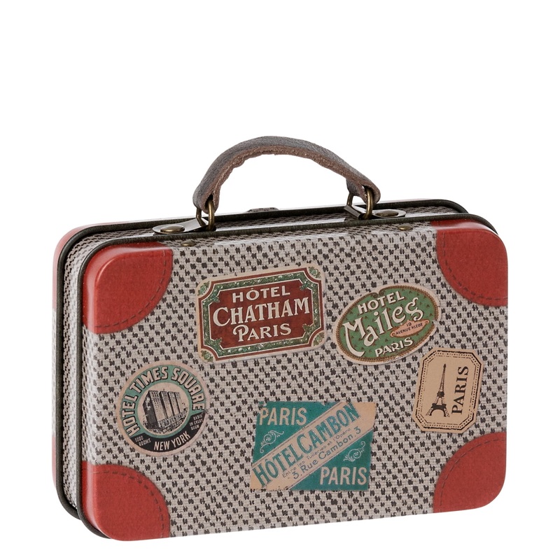 Maileg Suitcase Metal Grey Travel