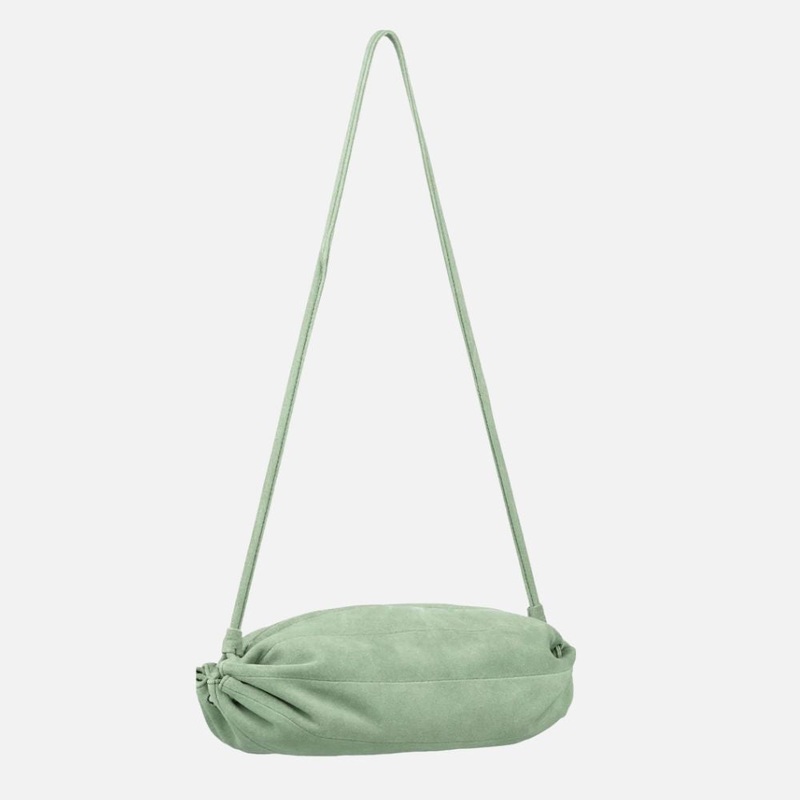 Marimekko Karla Suede Shoulder Bag Light Green