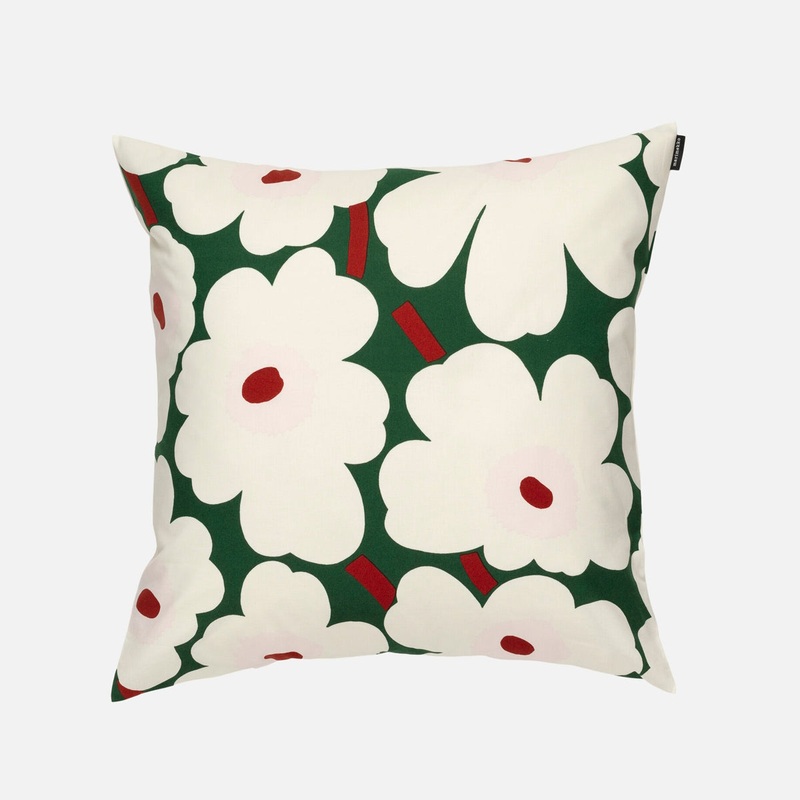Marimekko Unikko Cushion Cover 50×50 Dark Green