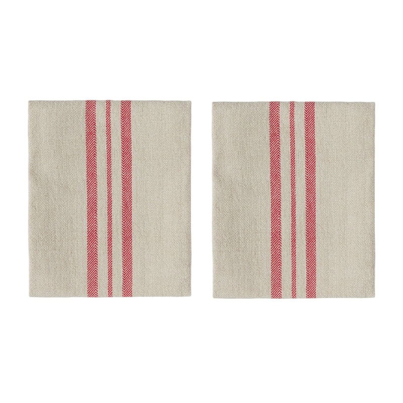 OYOY Linu Napkin Cherry Red 2pack