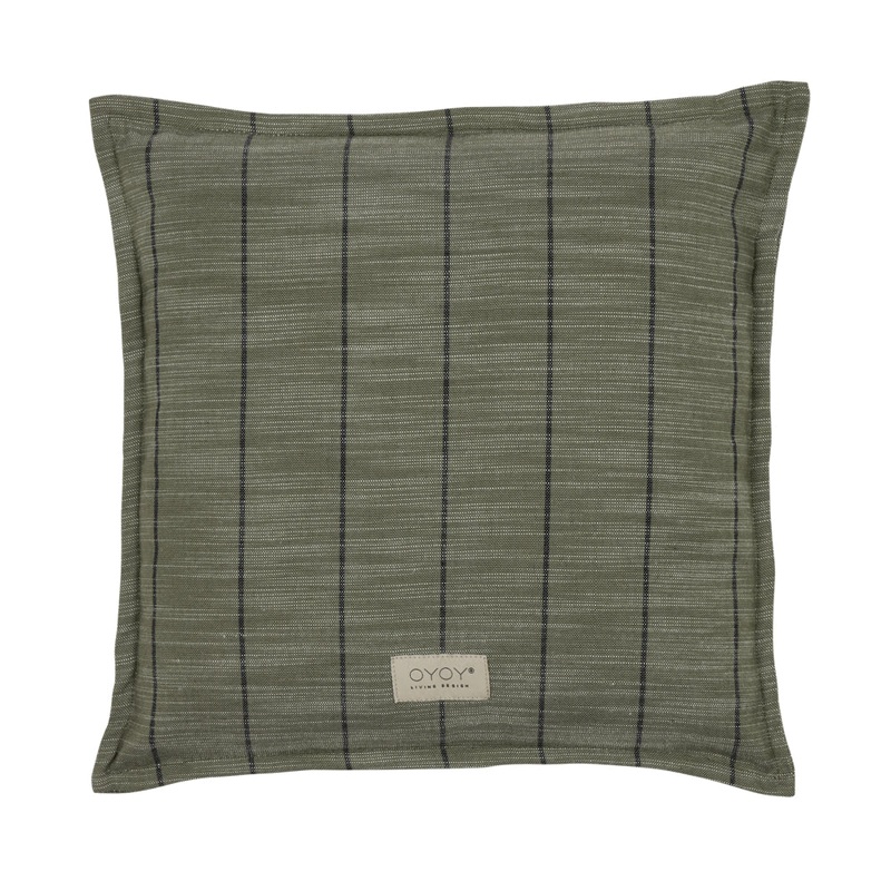 OYOY Outdoor Kyoto Cushion Square Offwhite-Green