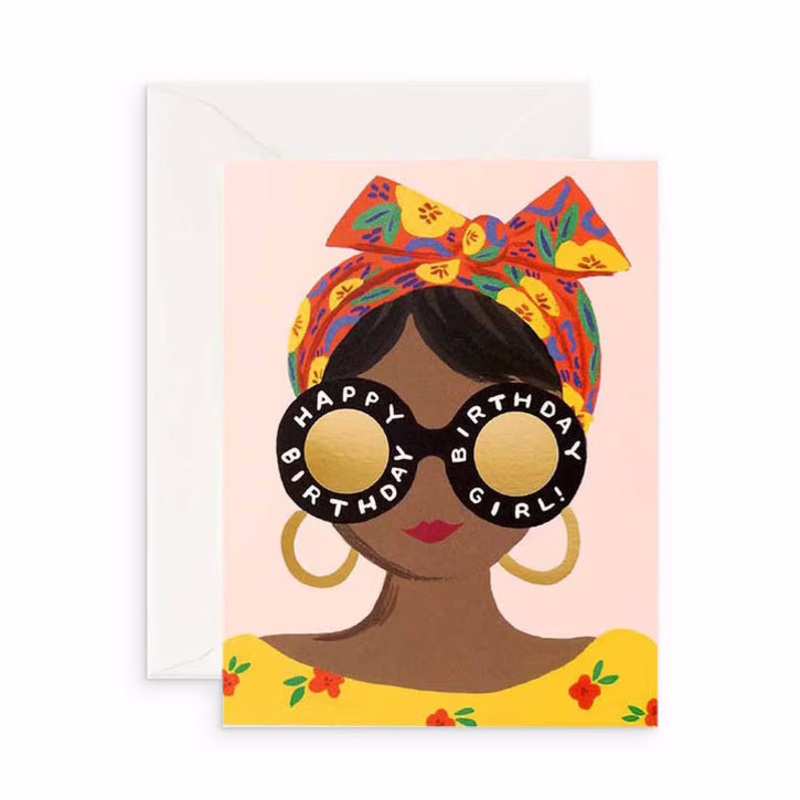 Scarf Birthday Card