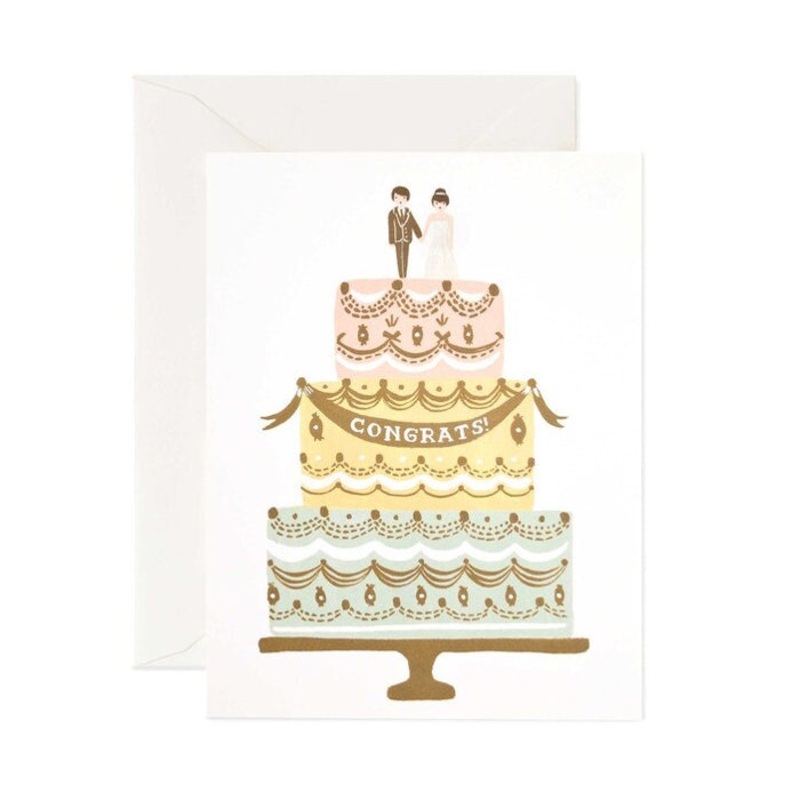 Congrats Wedding Cake Card