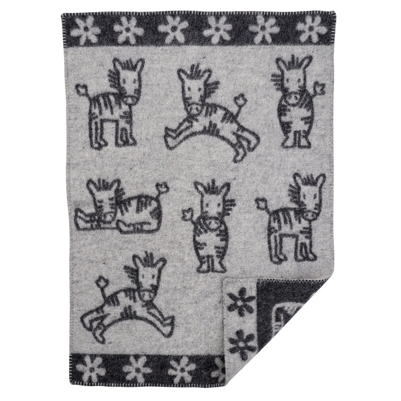 Klippan Whinny Baby Wool Blanket Grey