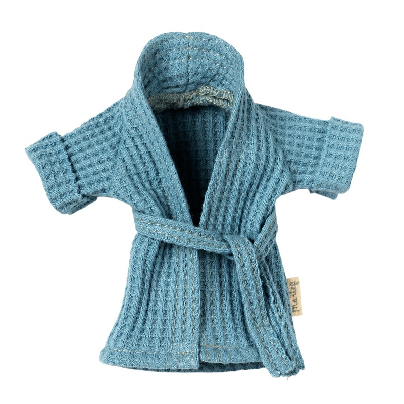Maileg Bathrobe Mouse dusty blue