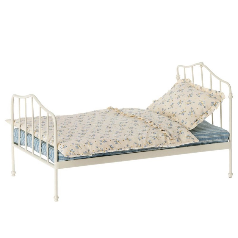 Maileg Miniature Bed Mini Blue