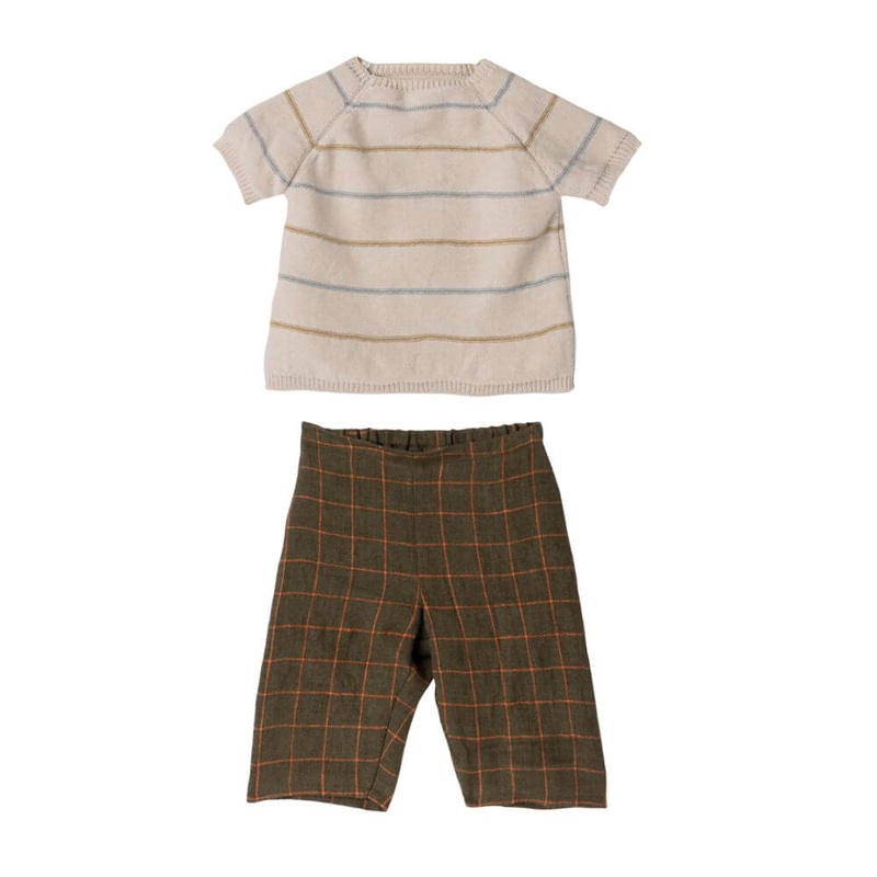 Maileg Pants And Knitted Shirt for Size 5