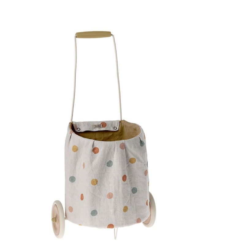 Maileg Trolley  Multi Dots Yellow