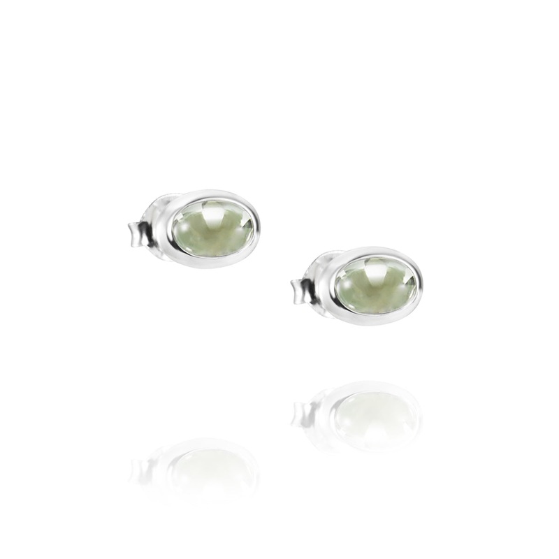 Efva Attling Love Bead Earrings Green Quartz