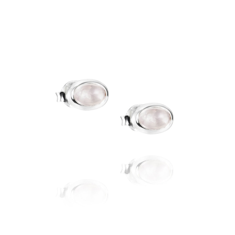 Efva Attling Love Bead Earrings Rose Quartz