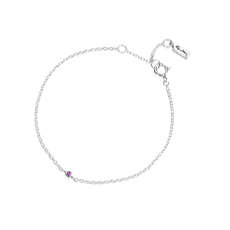Efva Attling Micro Blink Bracelet Pink Sapphire