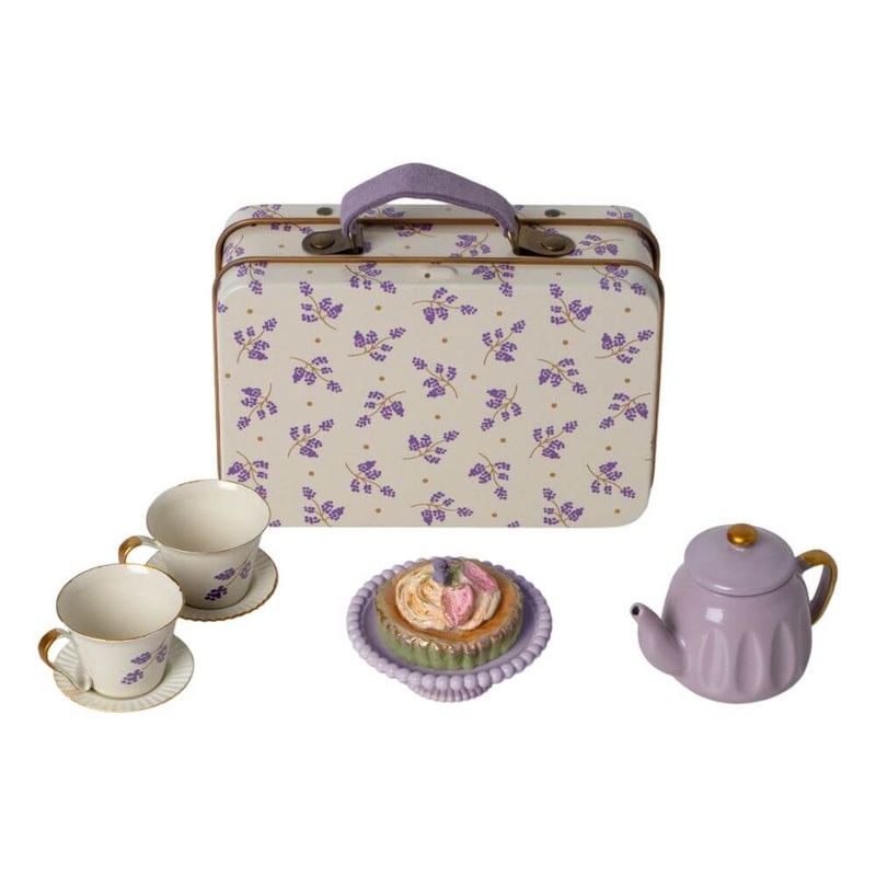 Maileg Afternoon Tea Set Purple Madelaine