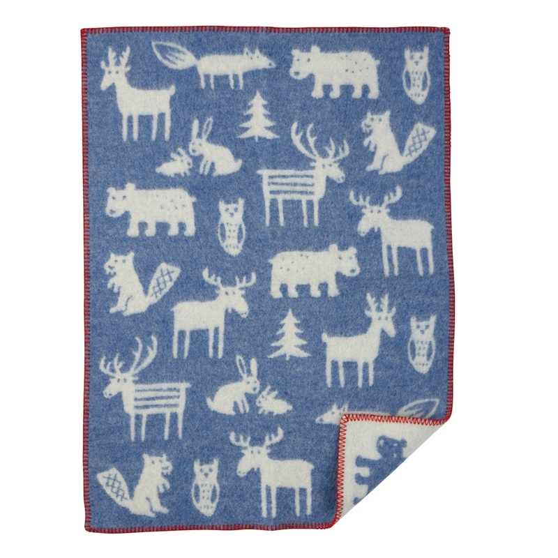 Klippan Forest Organic Wool Baby Blanket