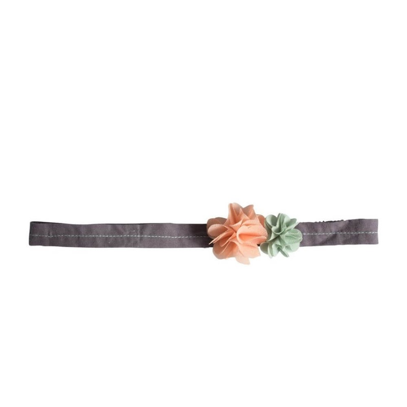 Maileg Hair Band Fluff Flower rose-green