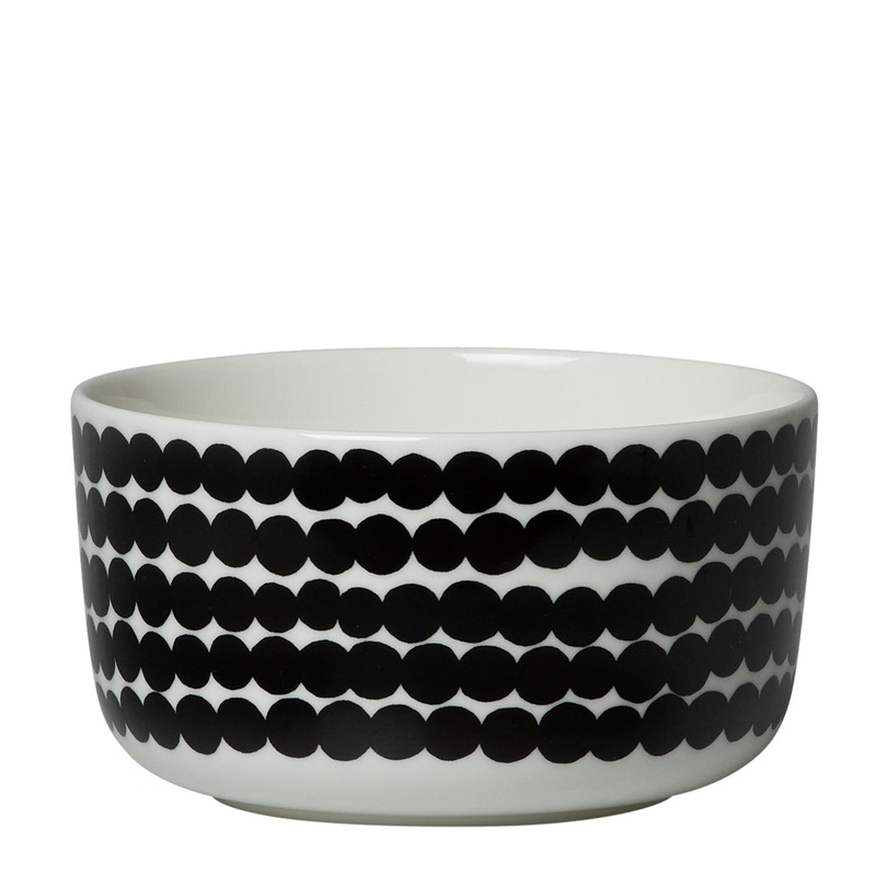 Marimekko Oiva Bowl Spots 5dl blk-wht