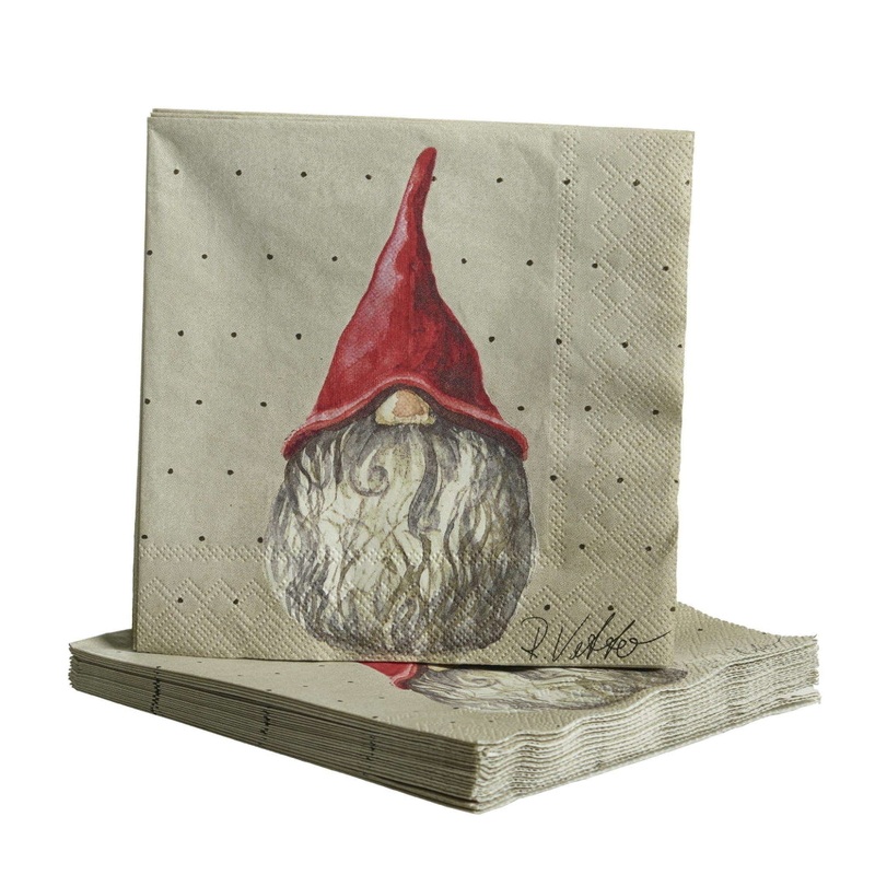 Naasgransgarden Herman Santa Napkins 25×25