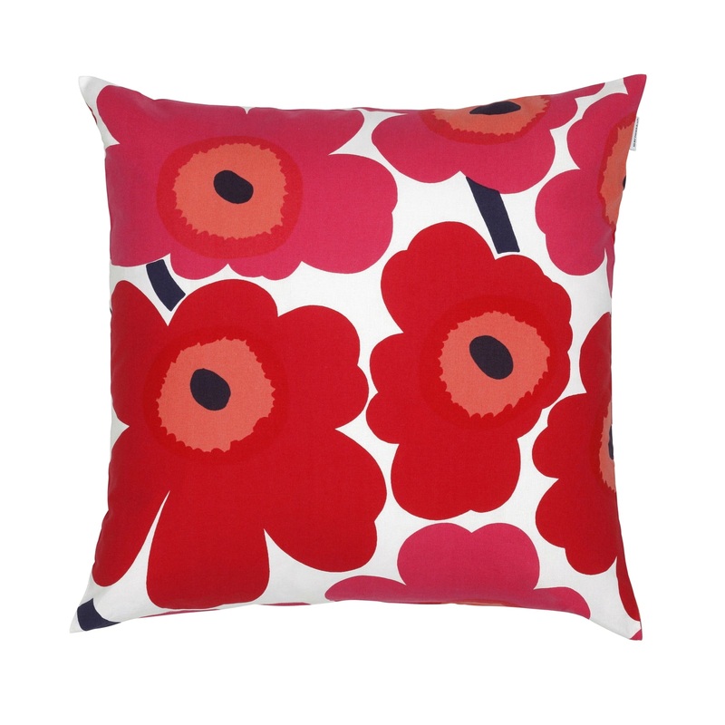 Marimekko Unikko Cushion Cover red 50×50