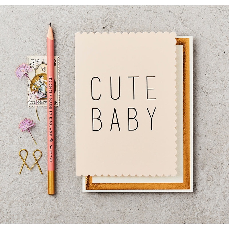 Cute Baby Card pink