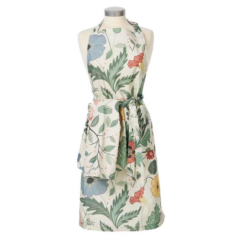 Klippan Bloom Cotton Apron Creme