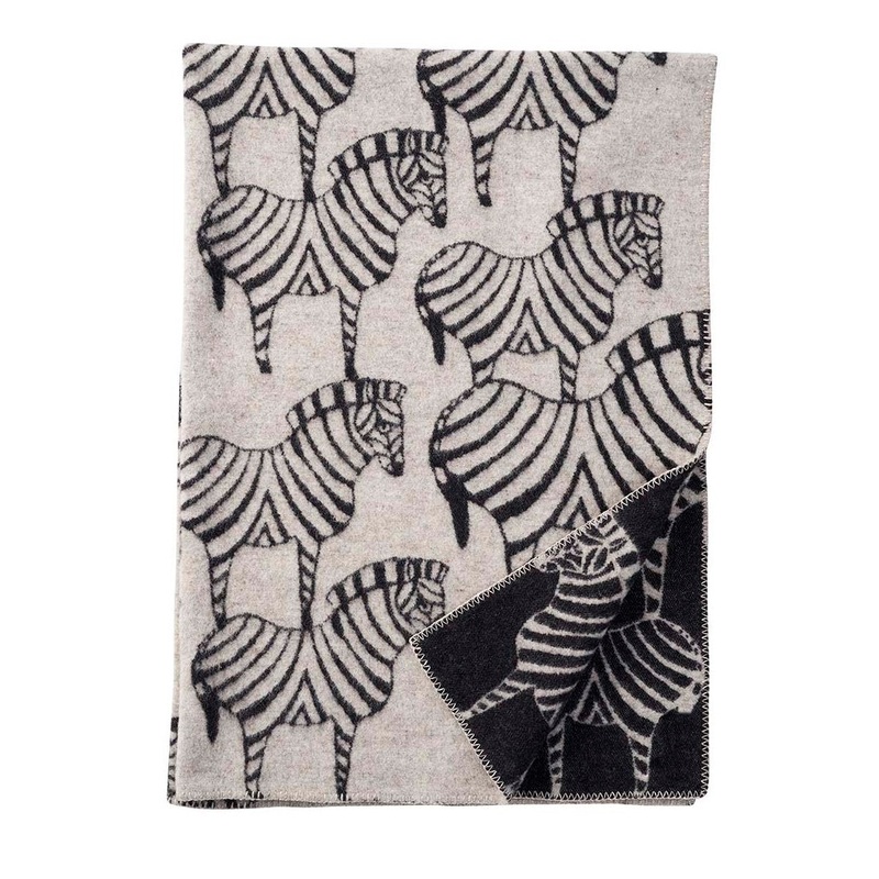 Klippan Zebra Wool Blanket