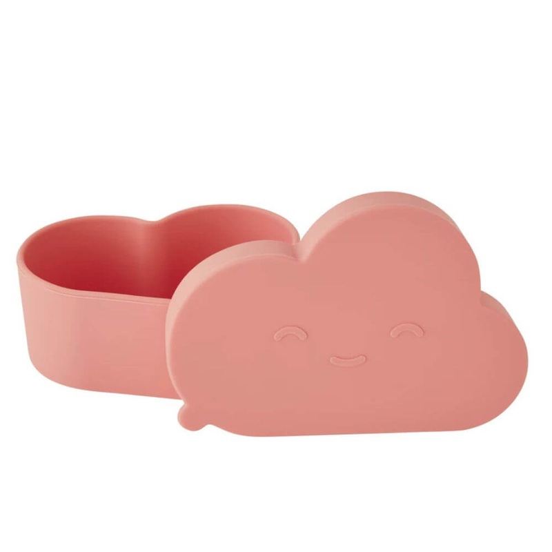 OYOY Cloud Silicone Kids Snack Bowl Pink