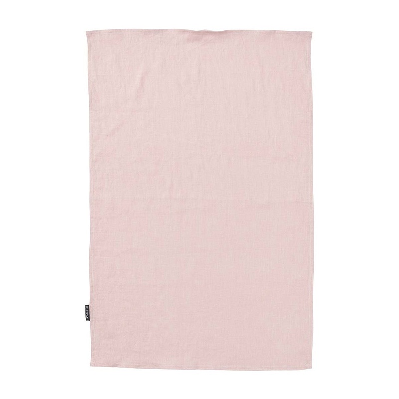 Klippan Linn Stonewashed Linen Tea Towel Rose