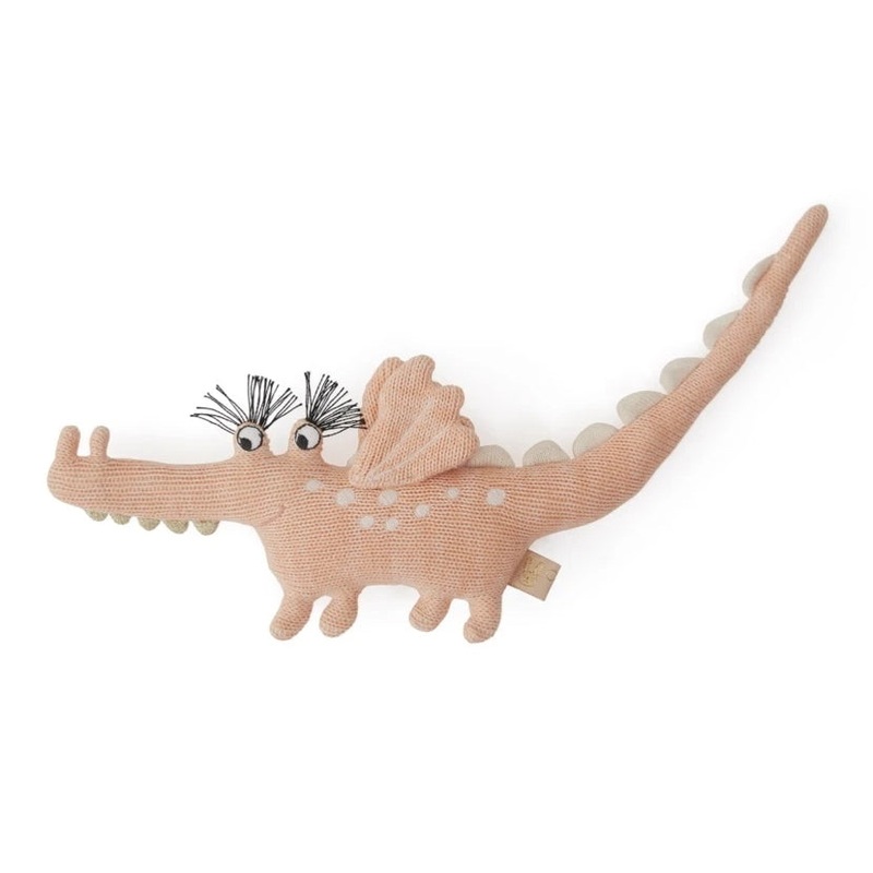 OYOY Darling Crocodile Yoshi Cotton Baby Rattle