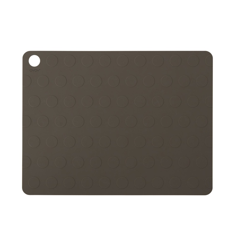 OYOY Dot Placemat Silicone 2pk Choko