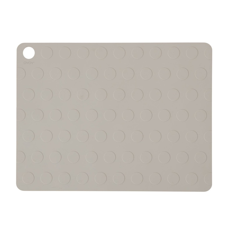 OYOY Dot Placemat Silicone 2pk Clay