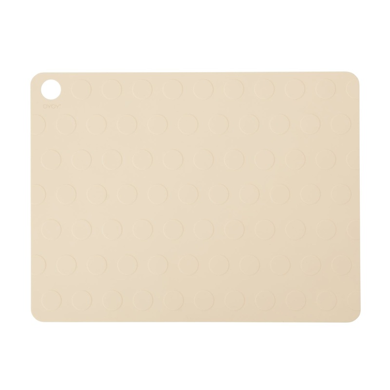 OYOY Dot Placemat Silicone 2pk White